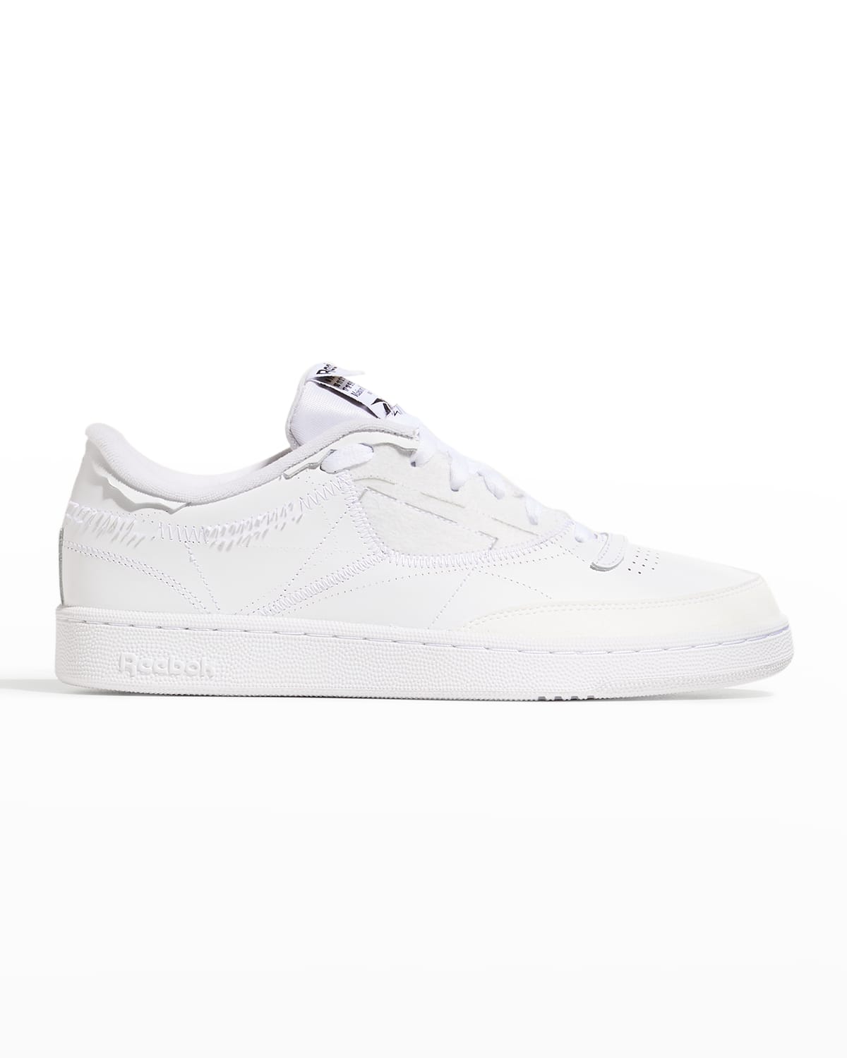 Maison Margiela X Reebok Club C Memory Of Shoes Leather Low-top Sneakers In White