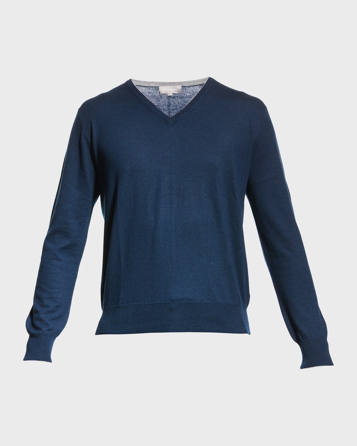 Men's Extra Lightweight Wool-Cashmere V-Neck Sweater