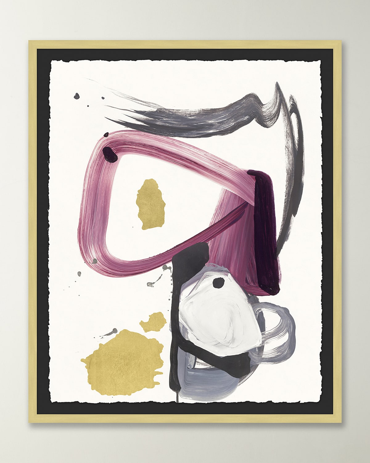 Wendover Art Group 'plum Lines 2' Wall Art In Purple