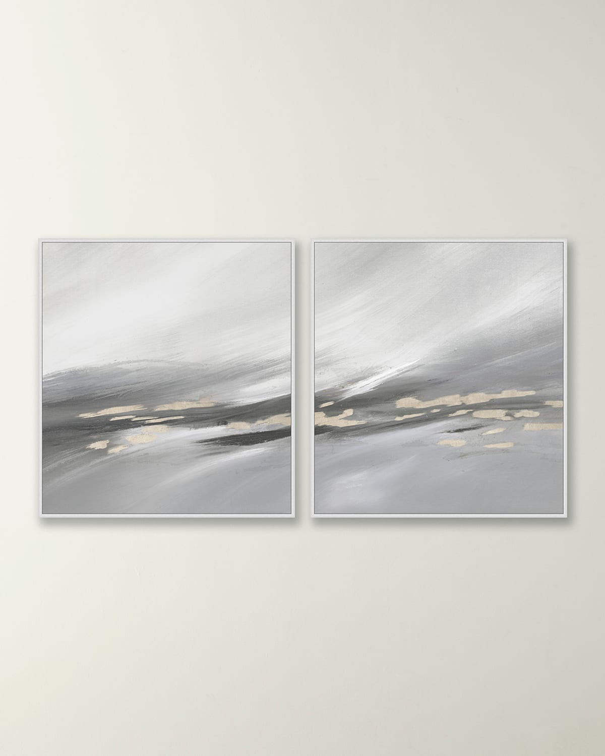 Wendover Art Group Calming Sweep Two-piece Giclee On Canvas Wall Art Set In Gray