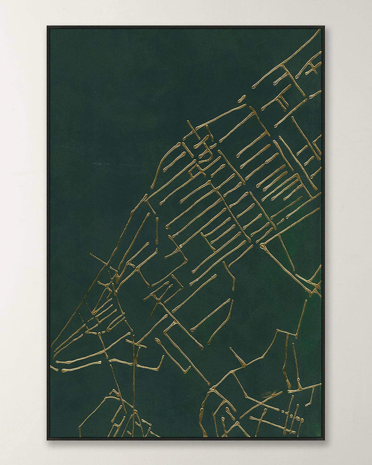 Wendover Art Group 'concrete Jungle In Green' Wall Art