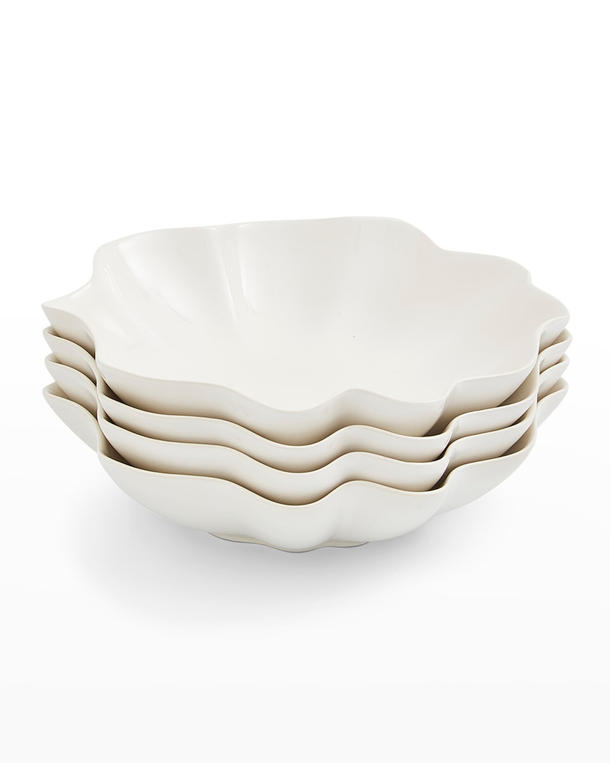 Portmeirion Sophie Conran Floret Pasta Bowls, Set Of 4 In White