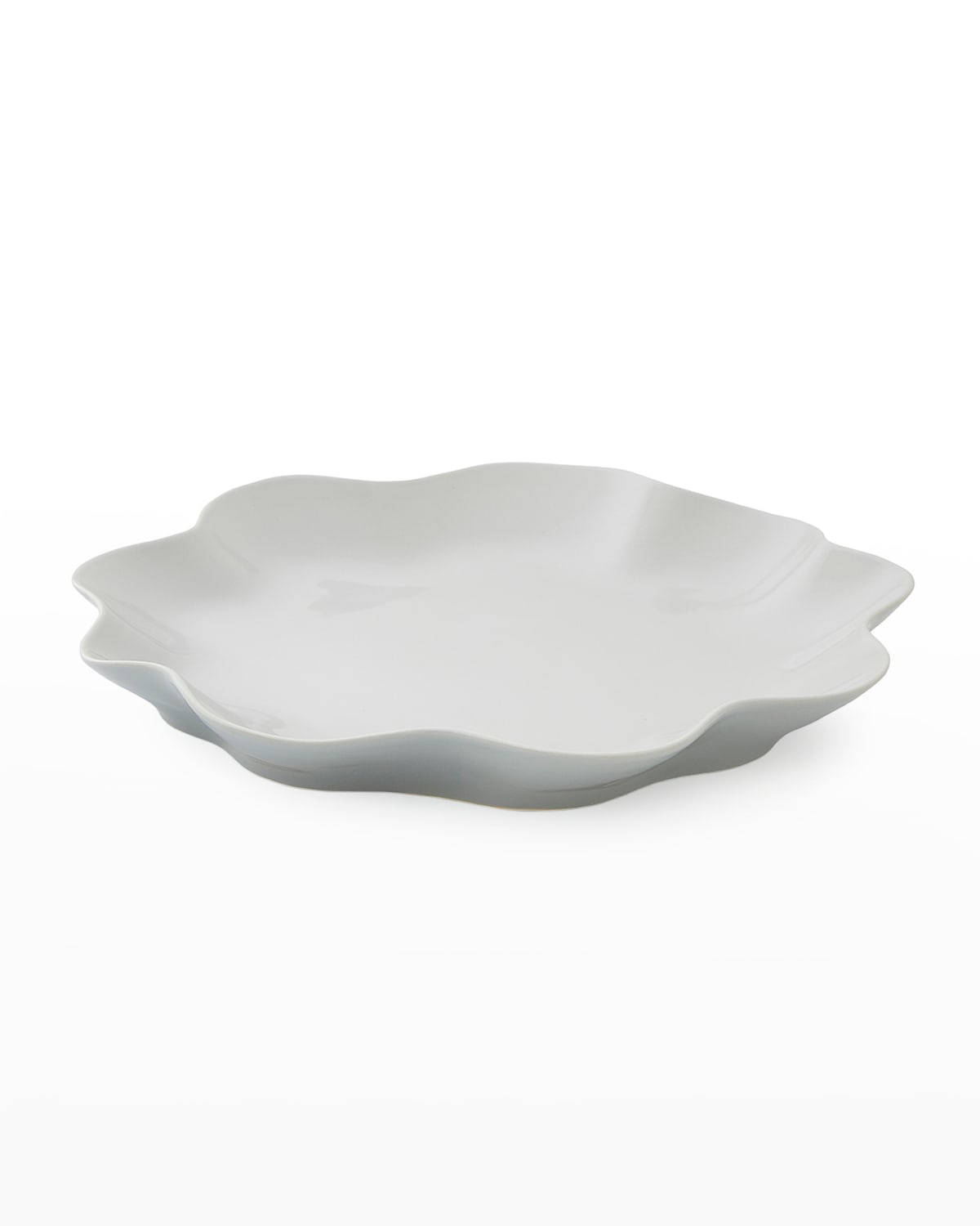 Portmeirion Sophie Conran Floret Large Serving Platter In Dove Grey