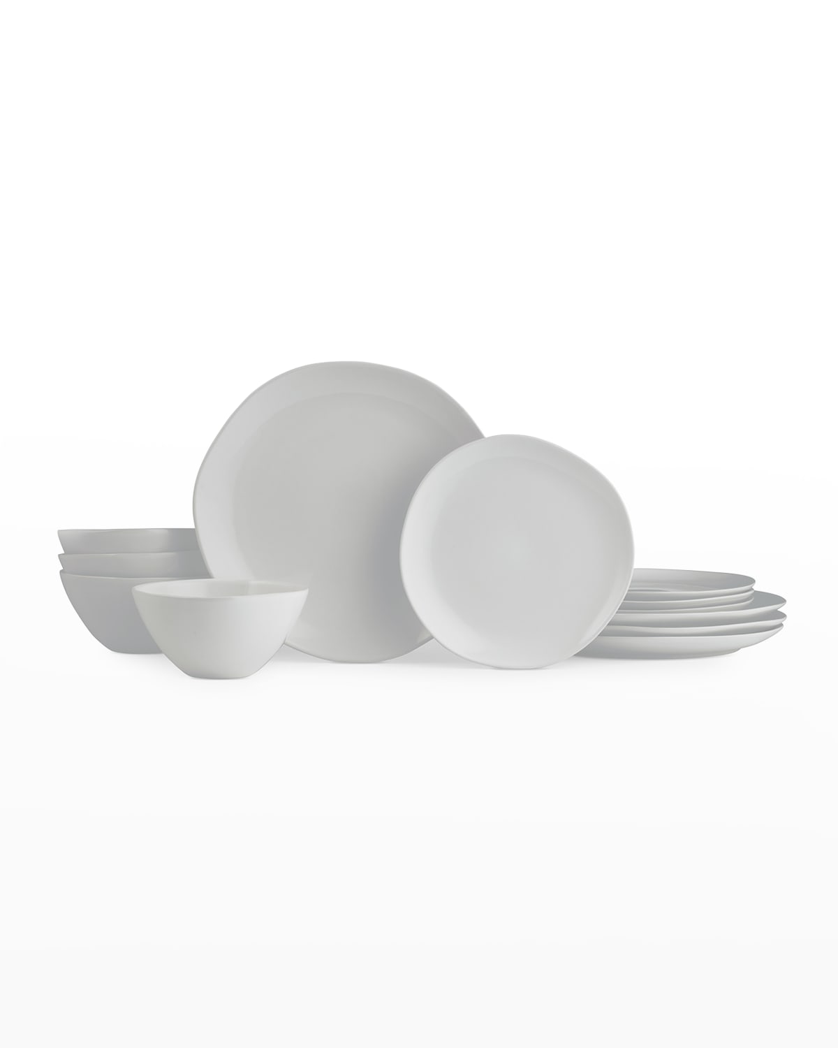 Shop Portmeirion Sophie Conran Arbor 4-piece Place Setting In Dove Grey