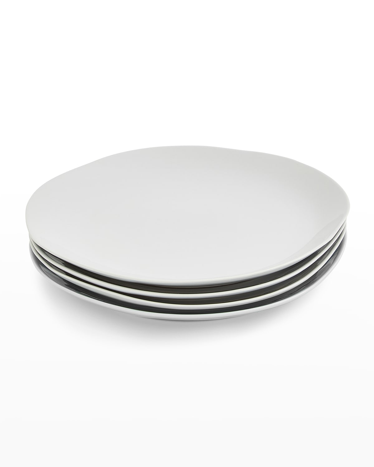 Shop Portmeirion Sophie Conran Arbor Dinner Plates, Set Of 4 In Dove Grey