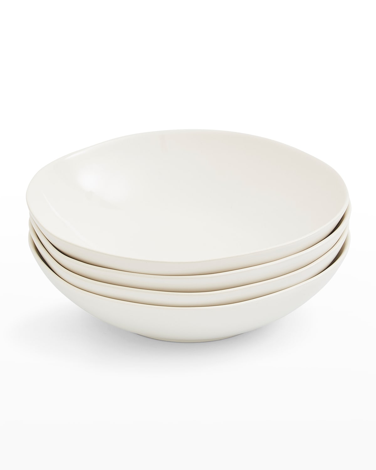 Portmeirion Sophie Conran Arbor Pasta Bowls, Set Of 4 In Creamy White