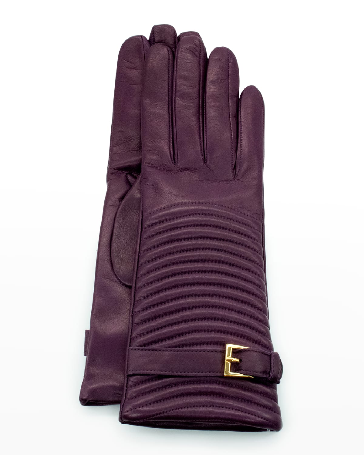 Cashmere-Lined Napa Belt Gloves