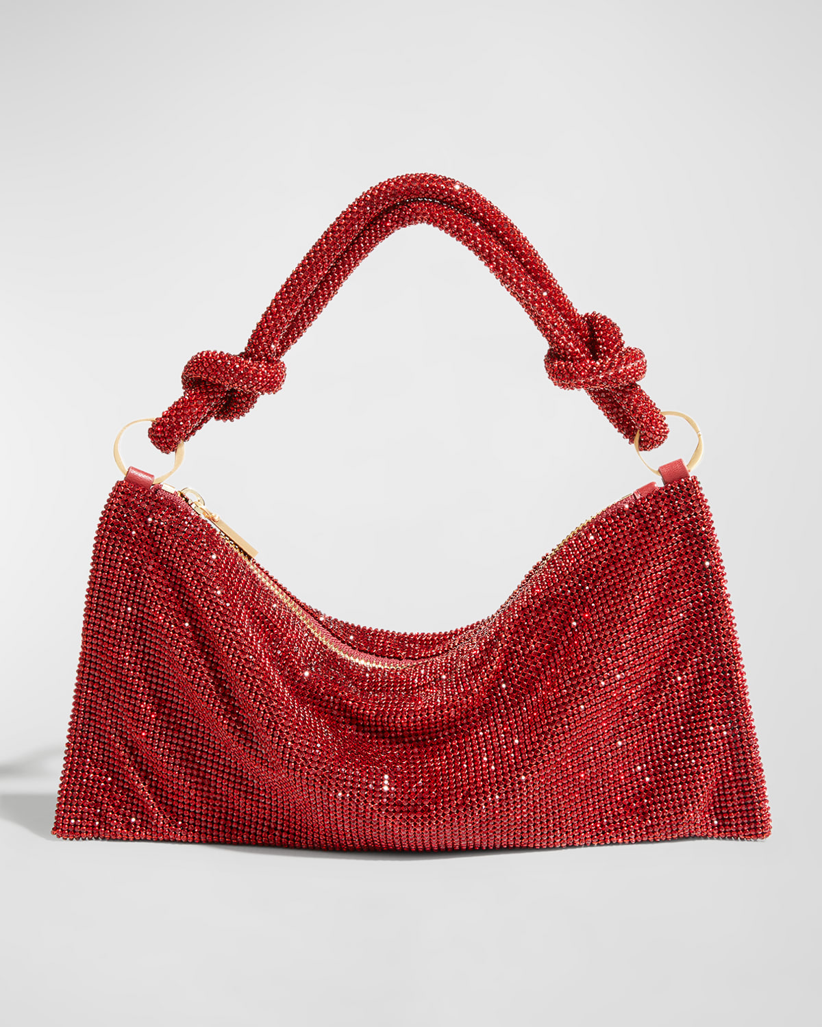 CULT GAIA HERA NANO KNOTTED EMBELLISHED SHOULDER BAG