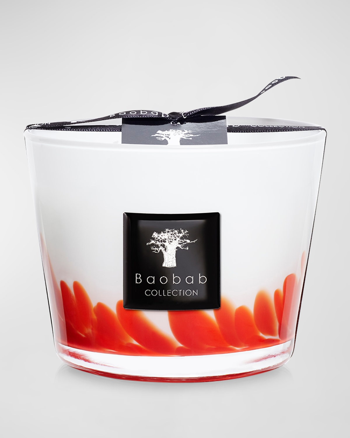 Baobab Collection Max 10 Feathers Maasai Scented Candle In Red/wht