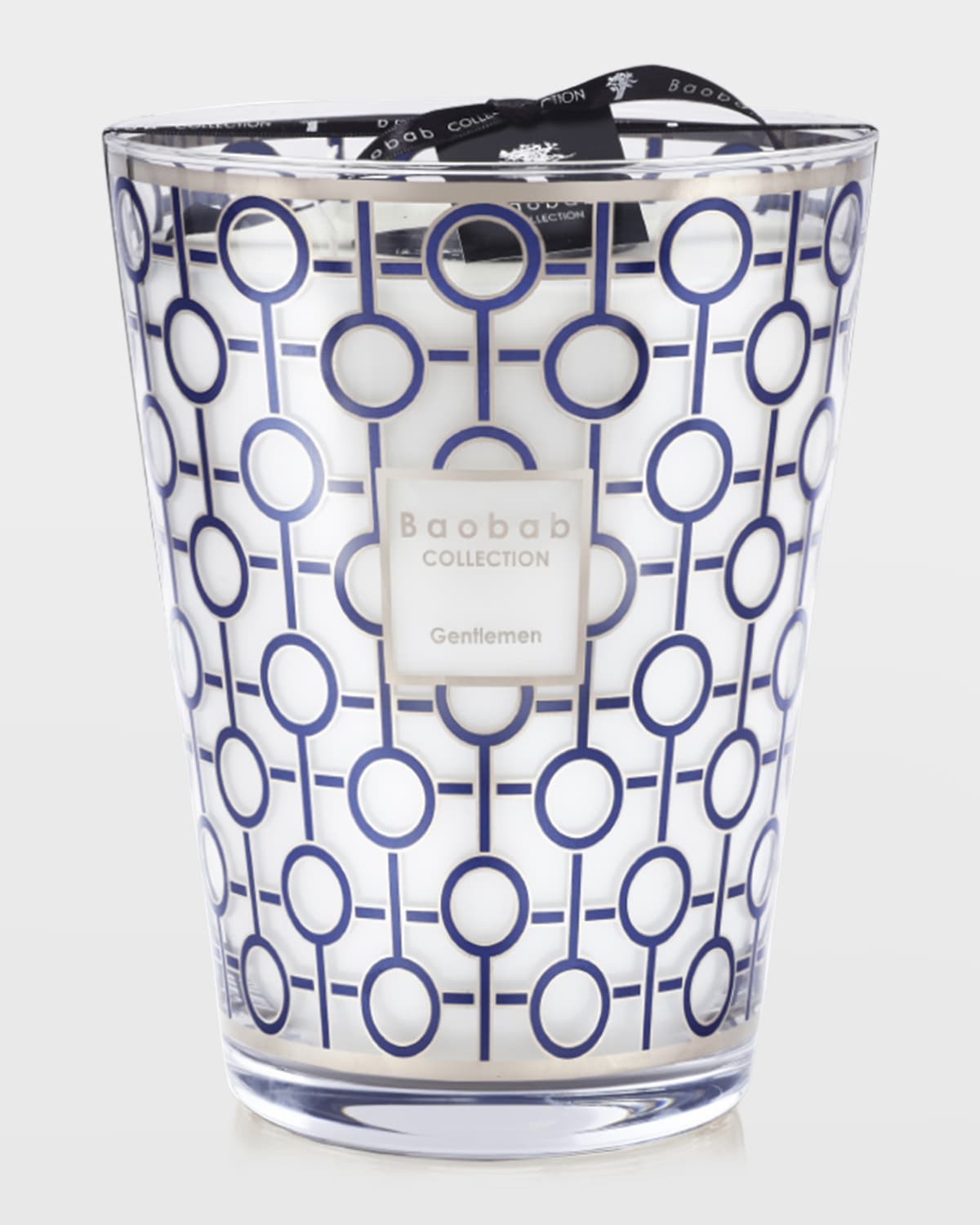 Baobab Collection Max 24 Gentlemen Scented Candle In Blue/silver