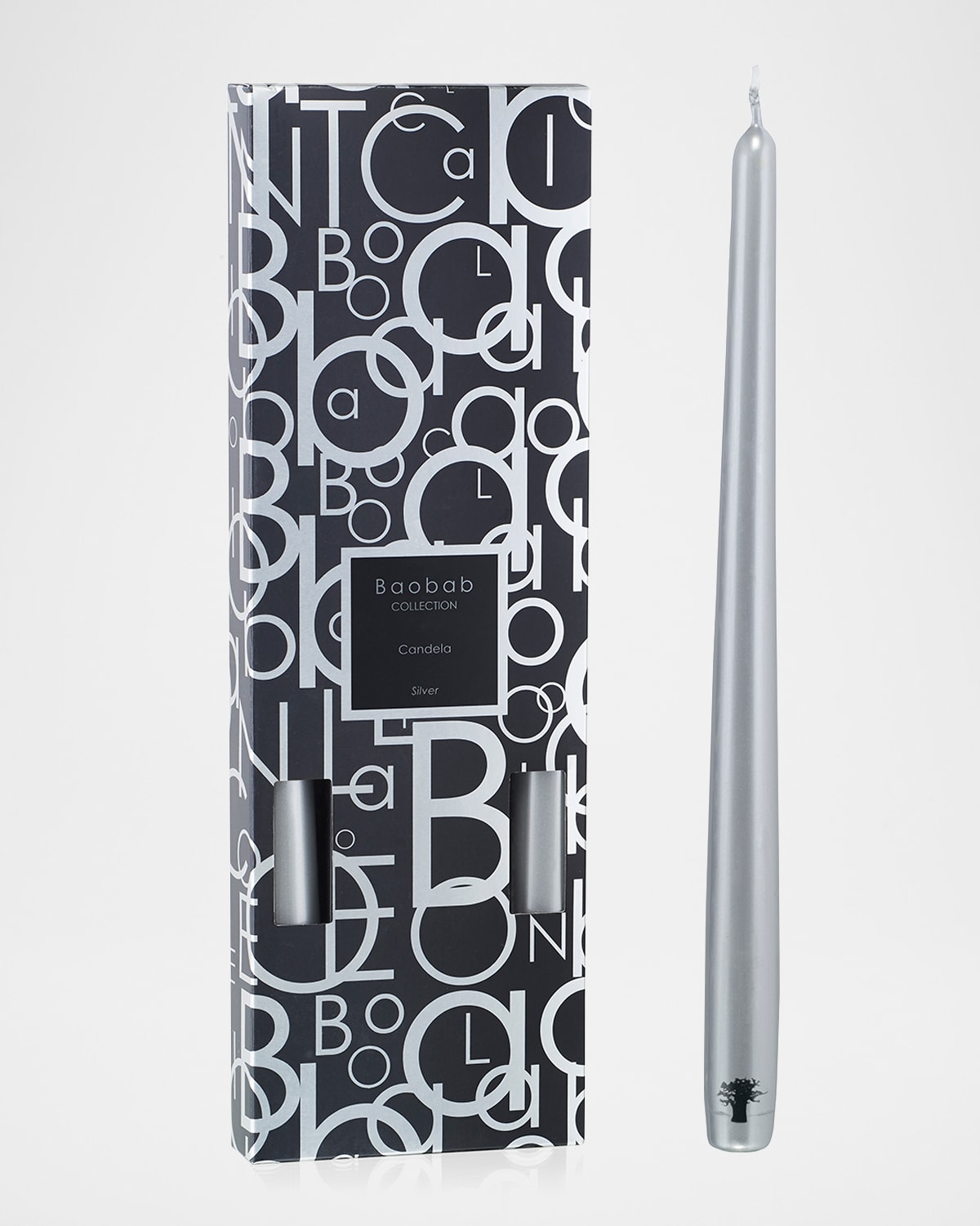 Baobab Collection Candela 4-pack Candlestick In Silver