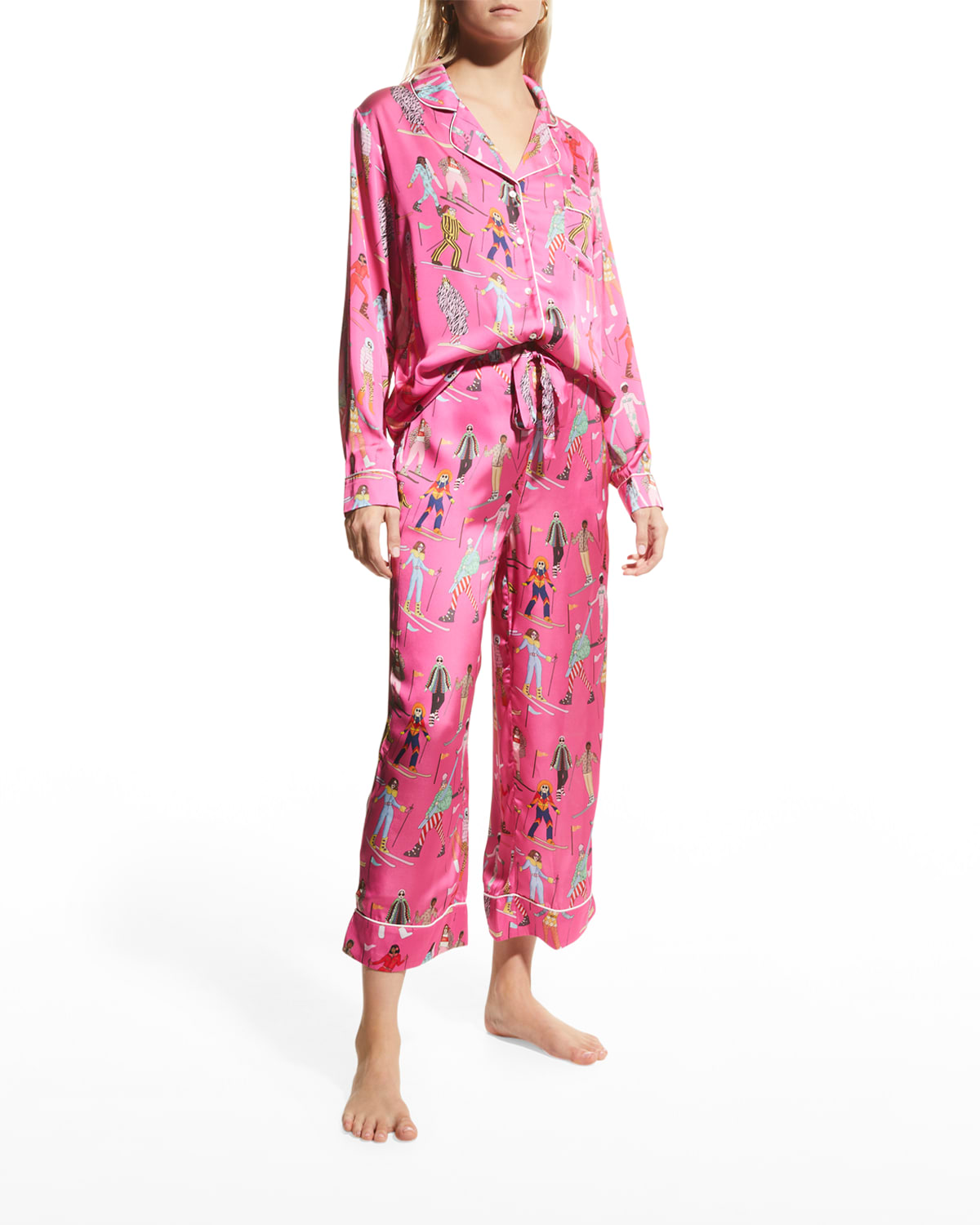 Karen Mabon Skiing Long Pajama Set