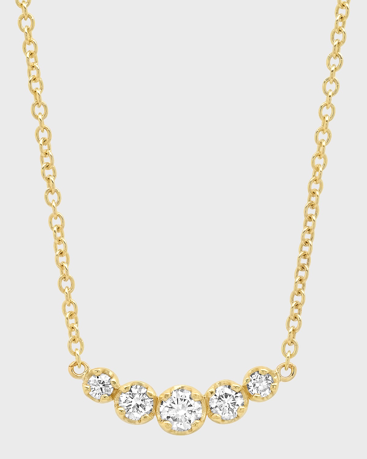 Jennifer Meyer 5 Illusion-set Diamond Necklace