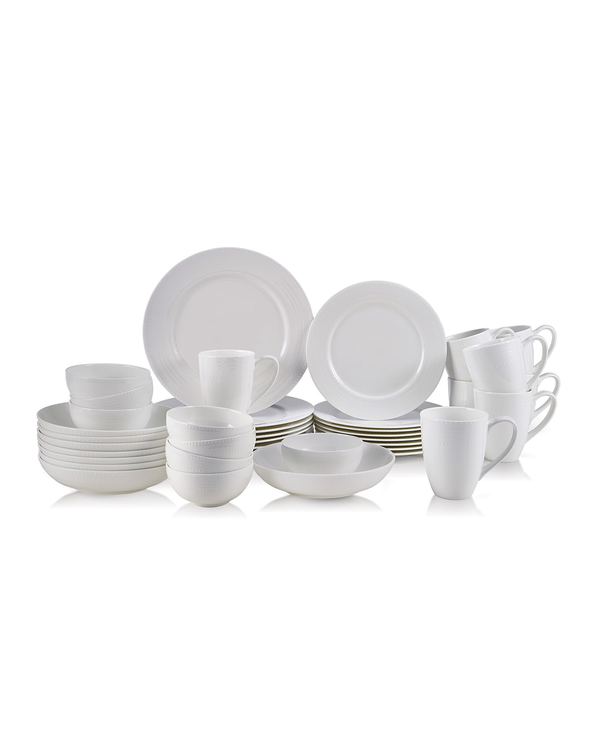 Shop Mikasa Annabel 40-piece Dinnerware Set In White