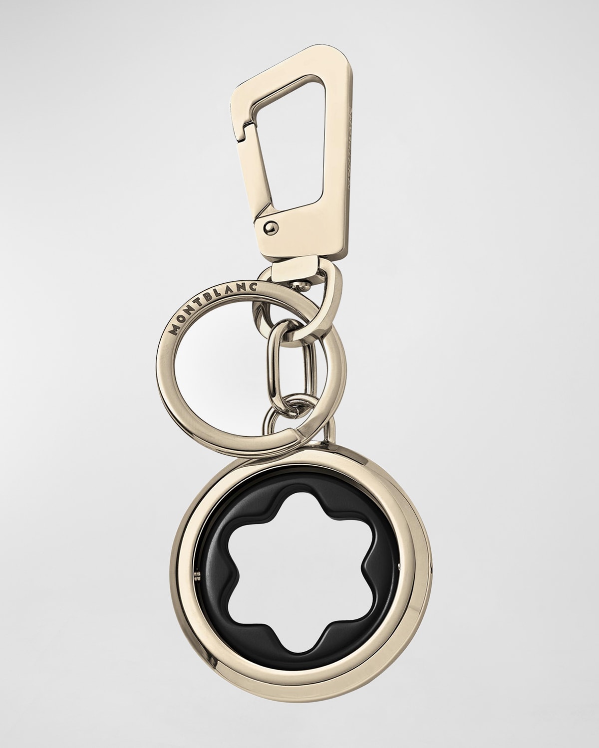 Montblanc Men's Meisterstück Spinning Logo-emblem Key Fob In Black/gold
