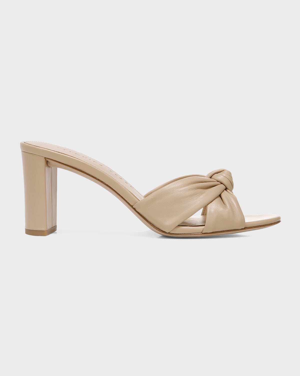 Shop Veronica Beard Ganita Knotted Leather Sandals In Nude