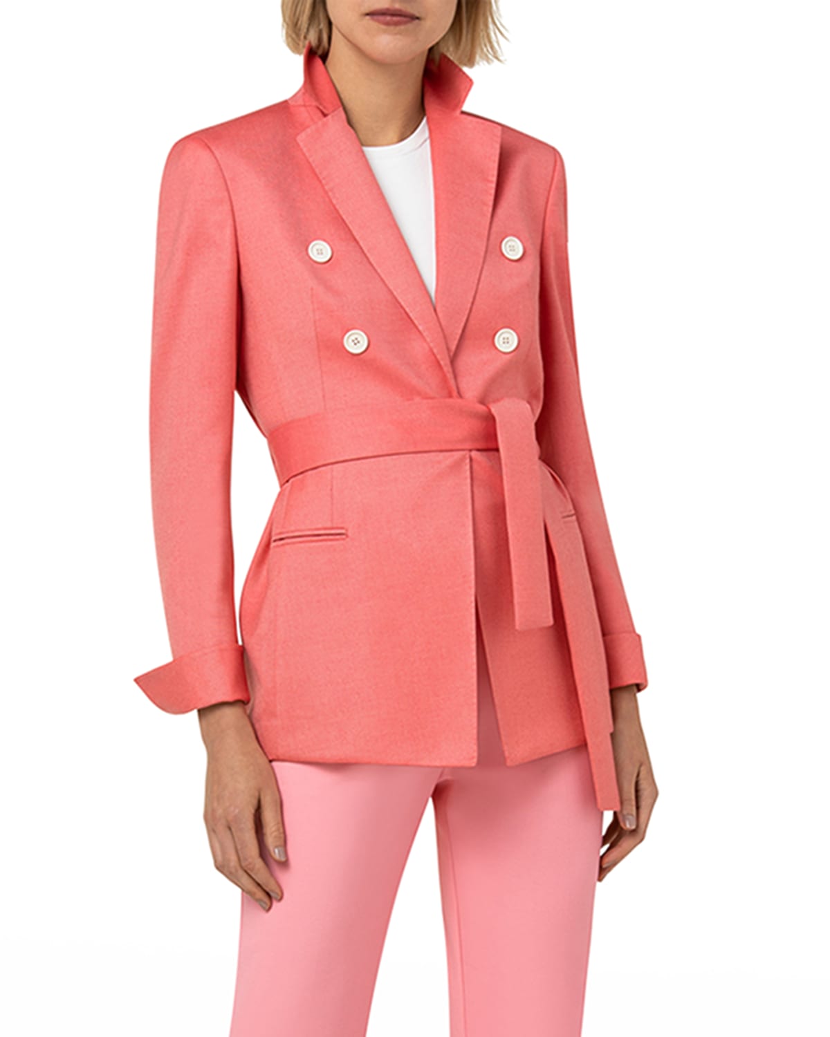 Akris Shearling Short Jacket with Flower Patchwork Details - Bergdorf  Goodman