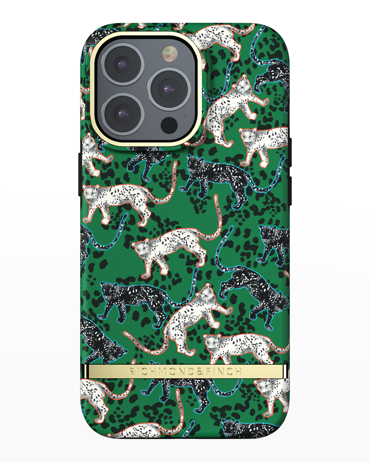 iPhone 13 Pro Case, Green Leopard