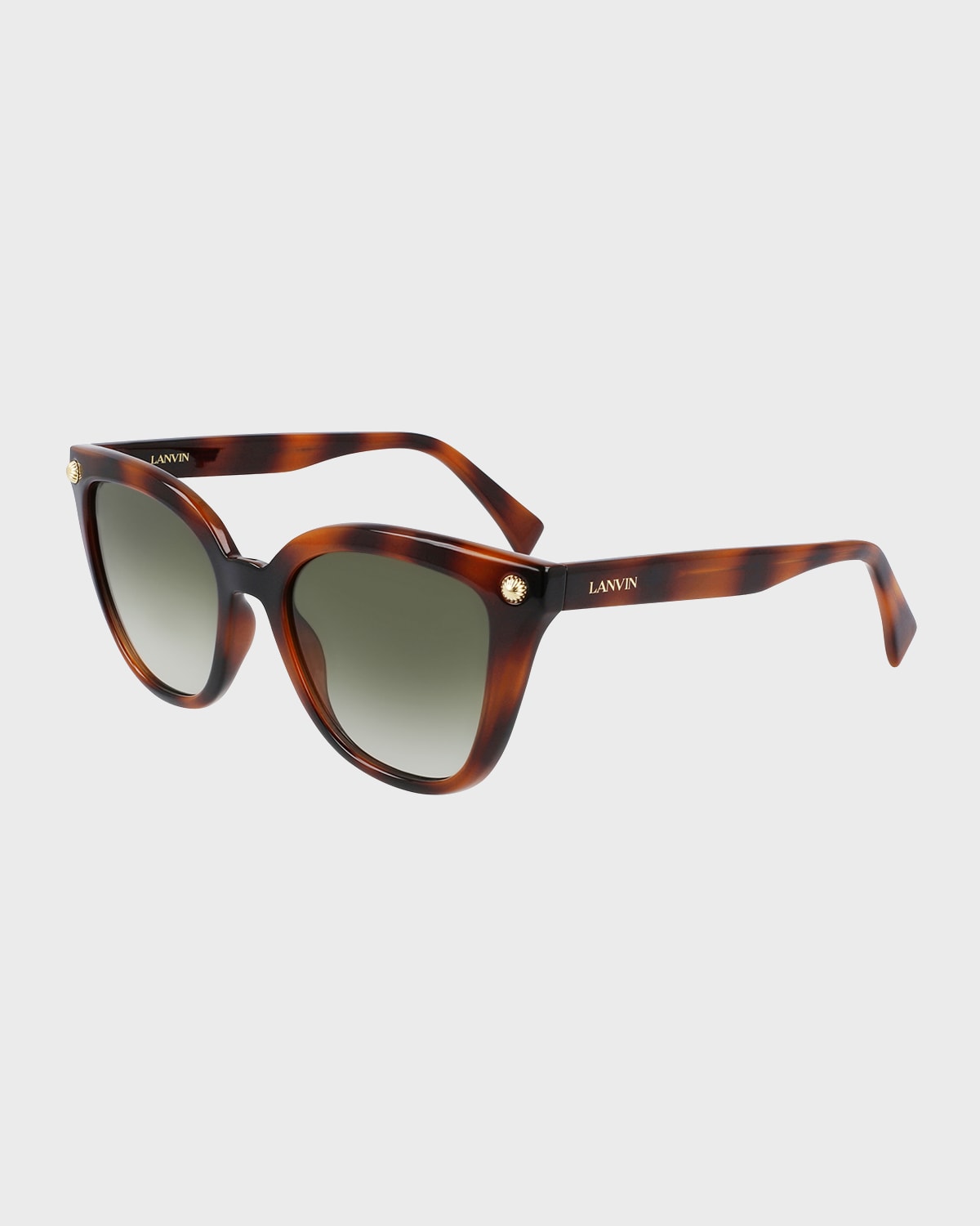 Lanvin Arpege Pin Plastic Butterfly Sunglasses In Havana