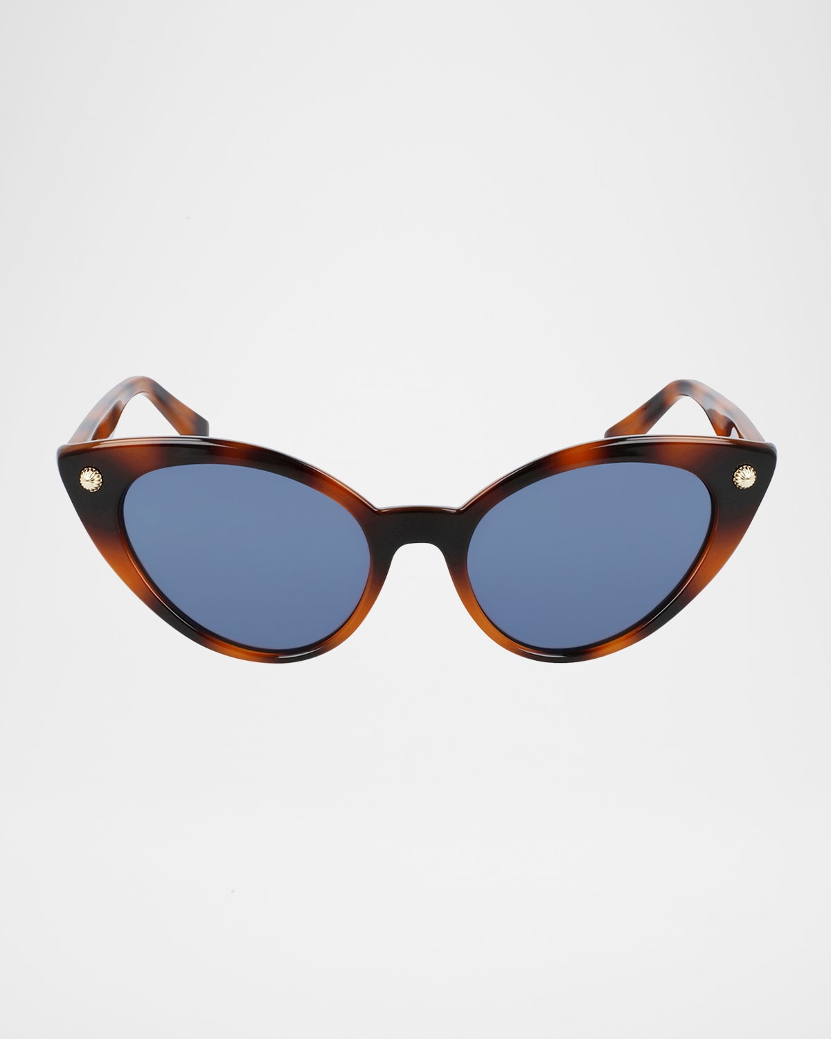 LANVIN DRAMATIC PLASTIC CAT-EYE SUNGLASSES