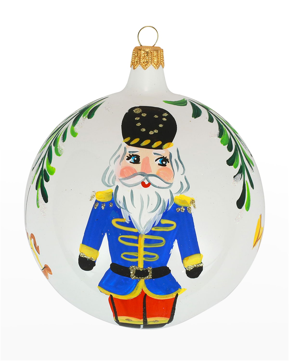 VIETRI NUTCRACKERS BLUE NUTCRACKER ORNAMENT