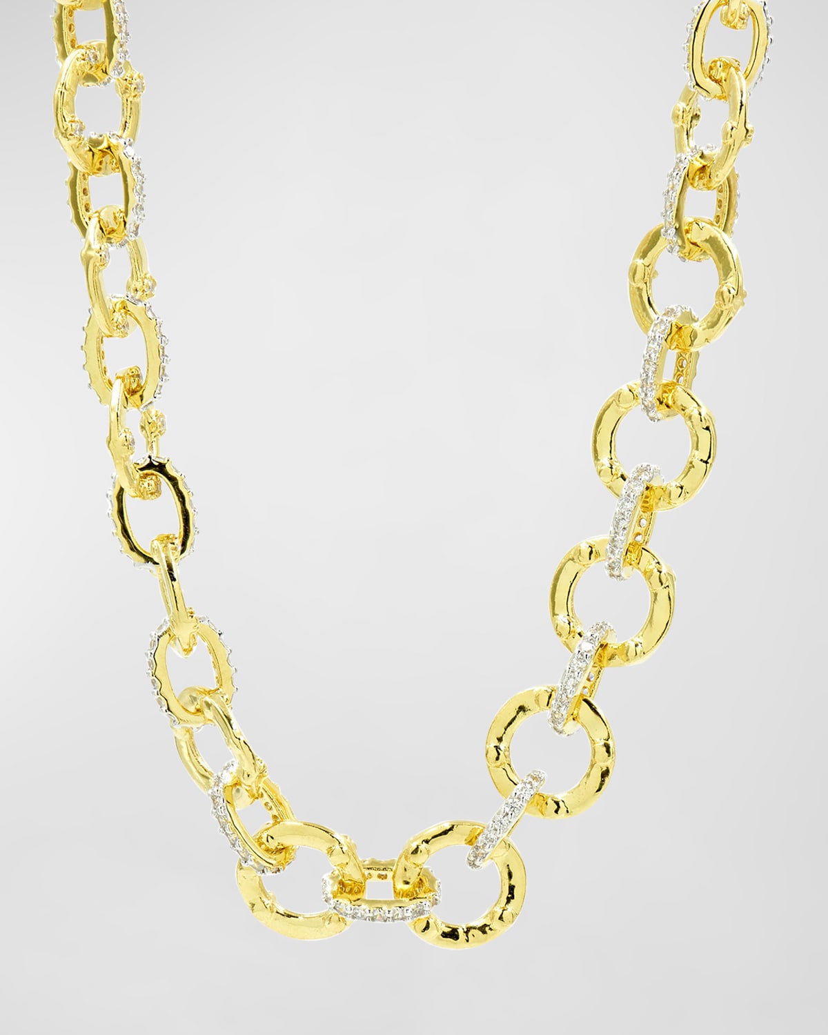 Freida Rothman Cubic Zirconia Chain Link Necklace