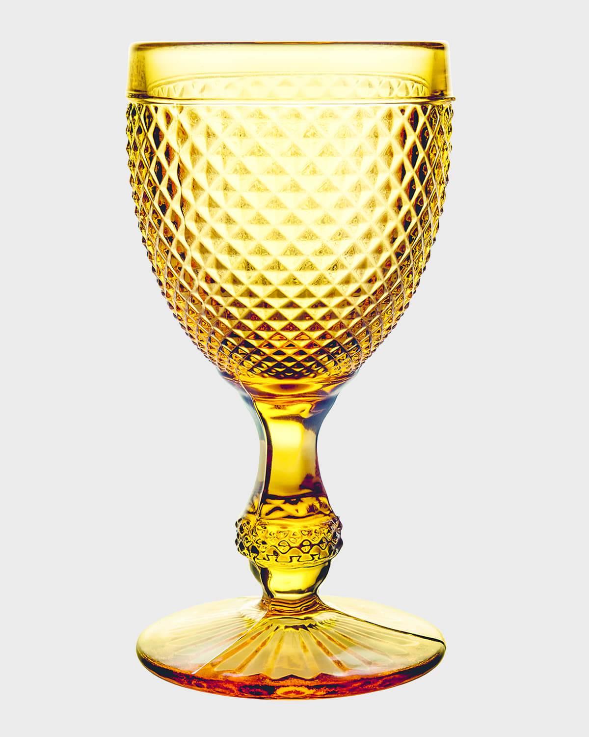 Shop Vista Alegre Bicos Amber Water Goblet Glass
