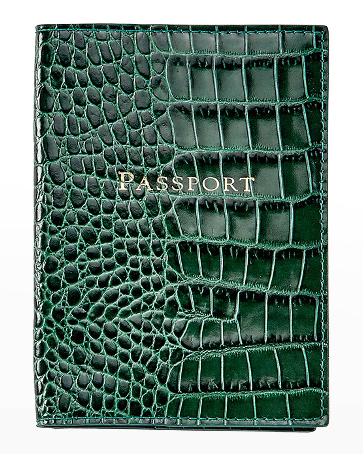 Shop Graphic Image Passport Cover In Emerald