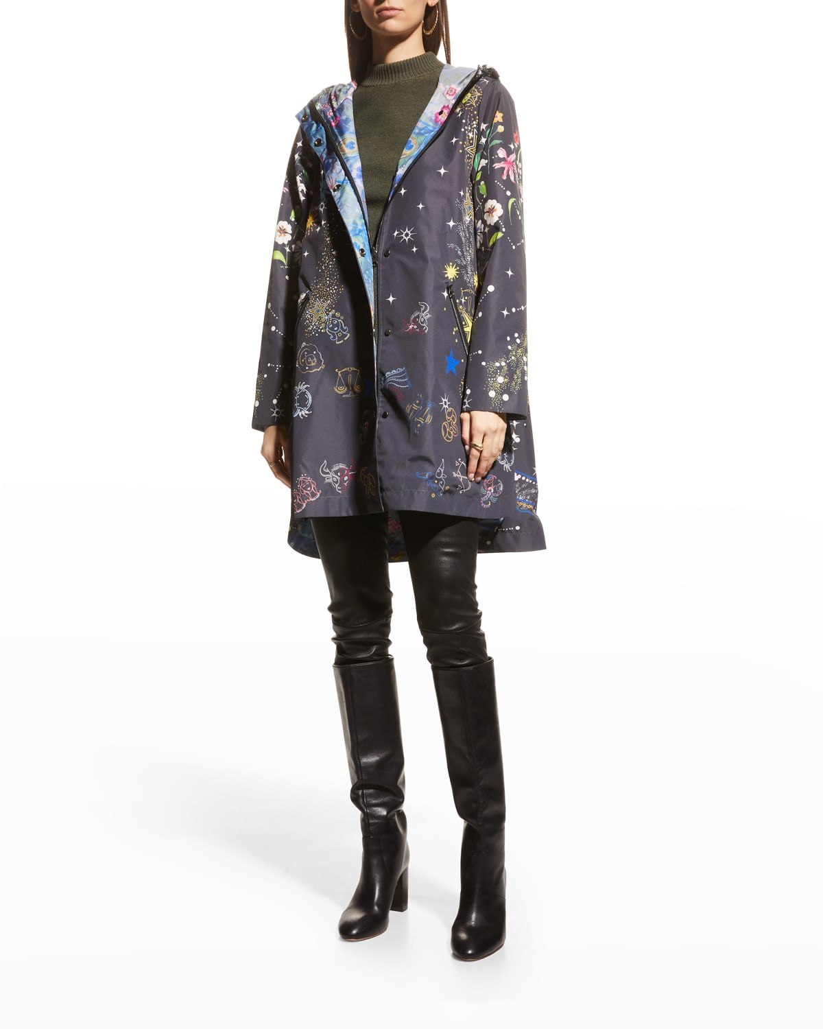 Johnny Was Celestin Reversible Raincoat Smart Closet