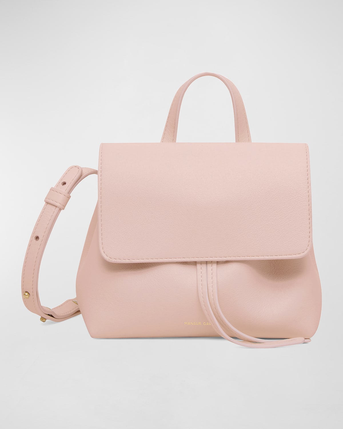 Mansur Gavriel Lady Mini Soft Leather Messenger Bag In Dahlia