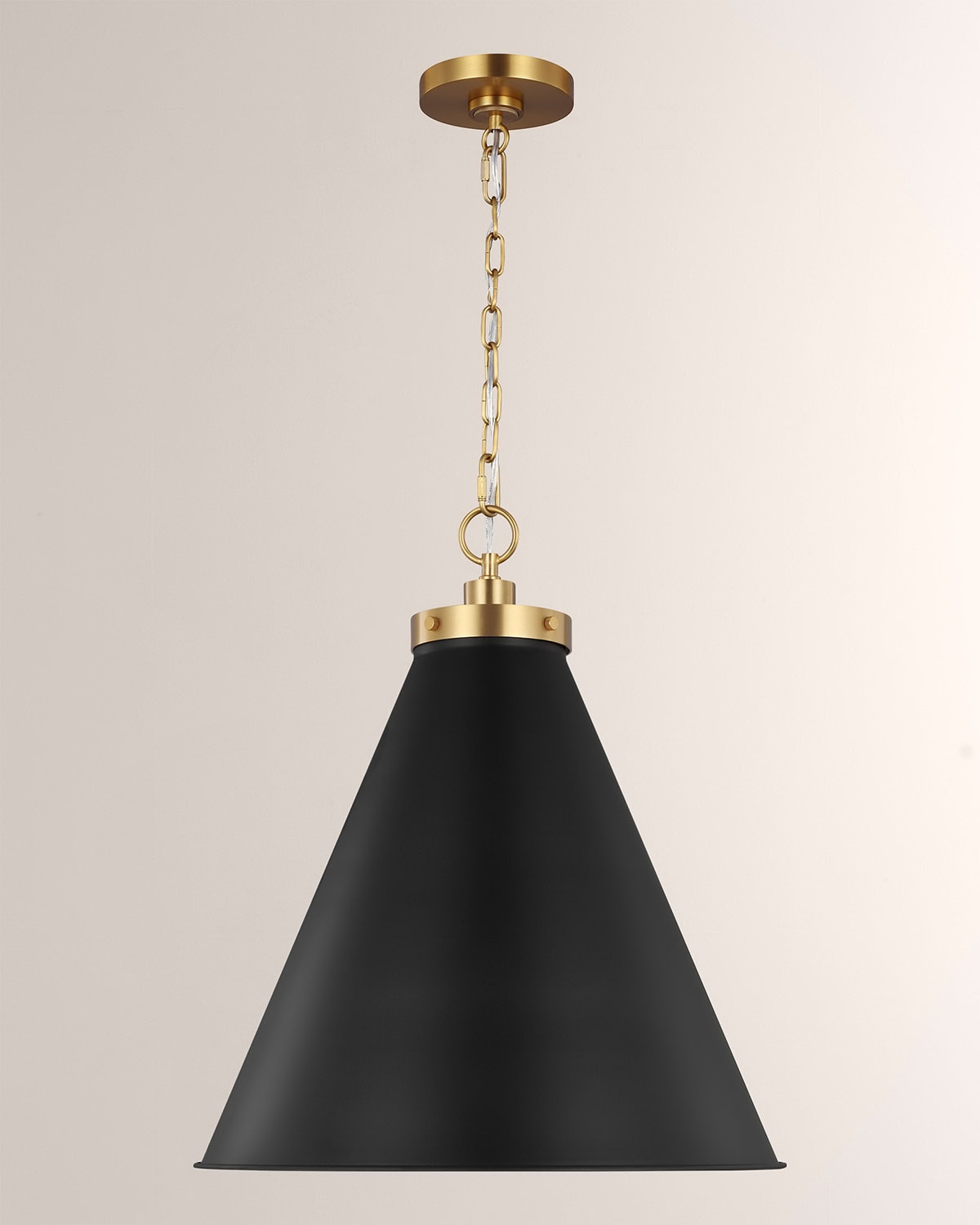 Tech Lighting Wellfleet Large Cone Pendant Light