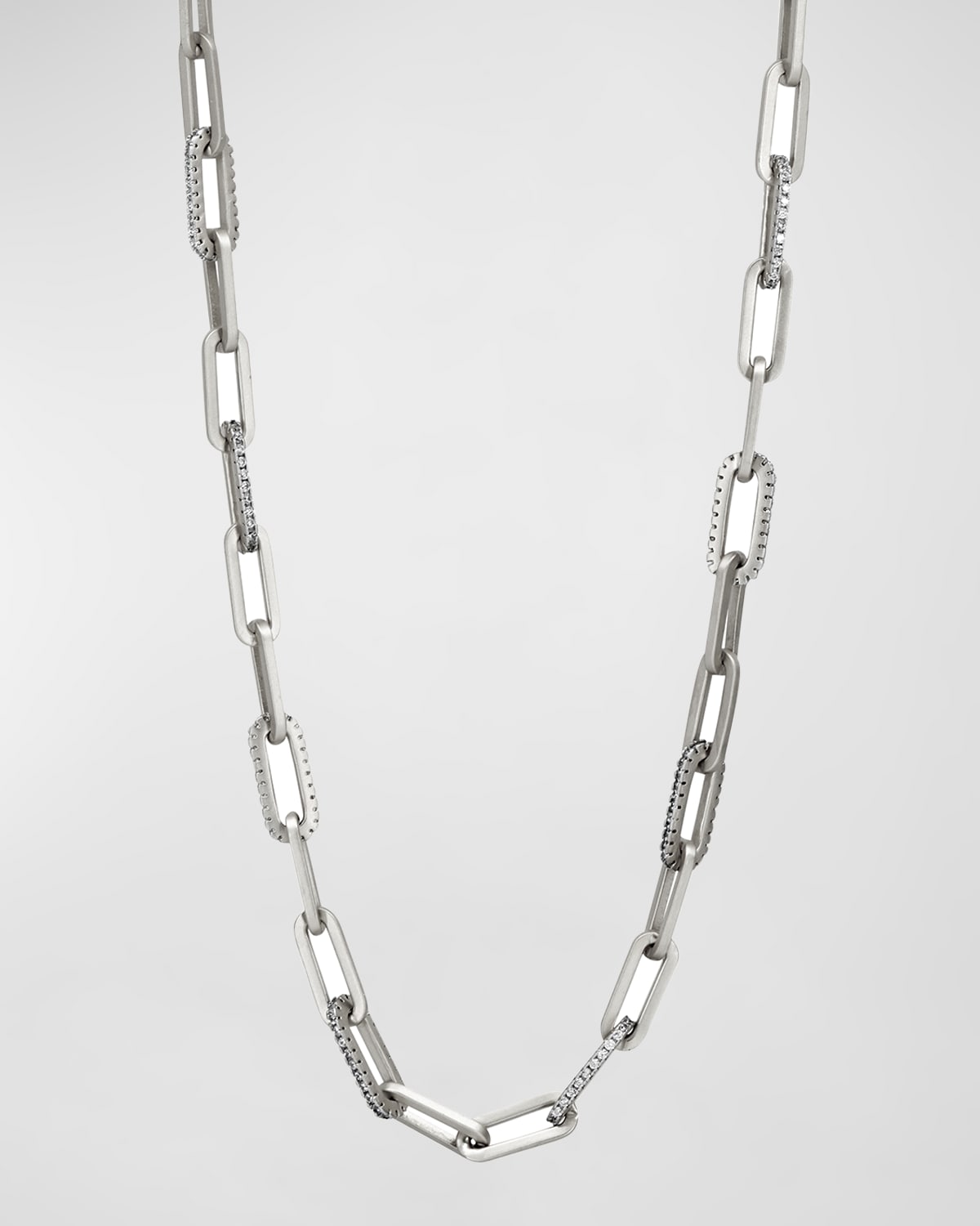 Coastal Chain Layering Link Necklace in Sterling Silver