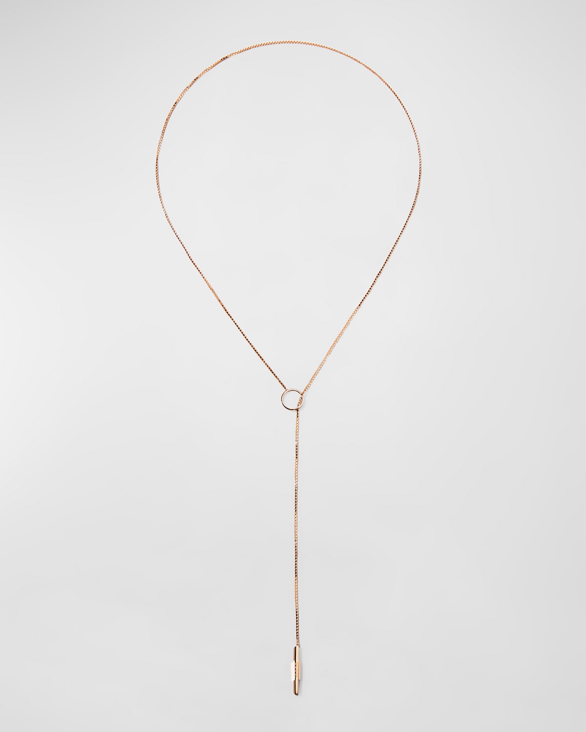 Gucci 18k Pink Gold Link To Love Necklace With Lariat Feature In Rg