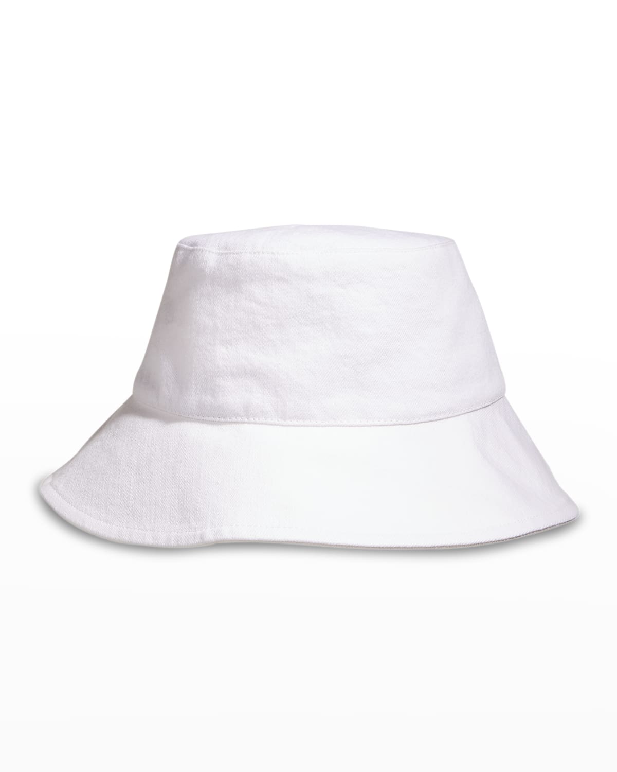 Isabel Marant White Denim Loiena Bucket Hat In White