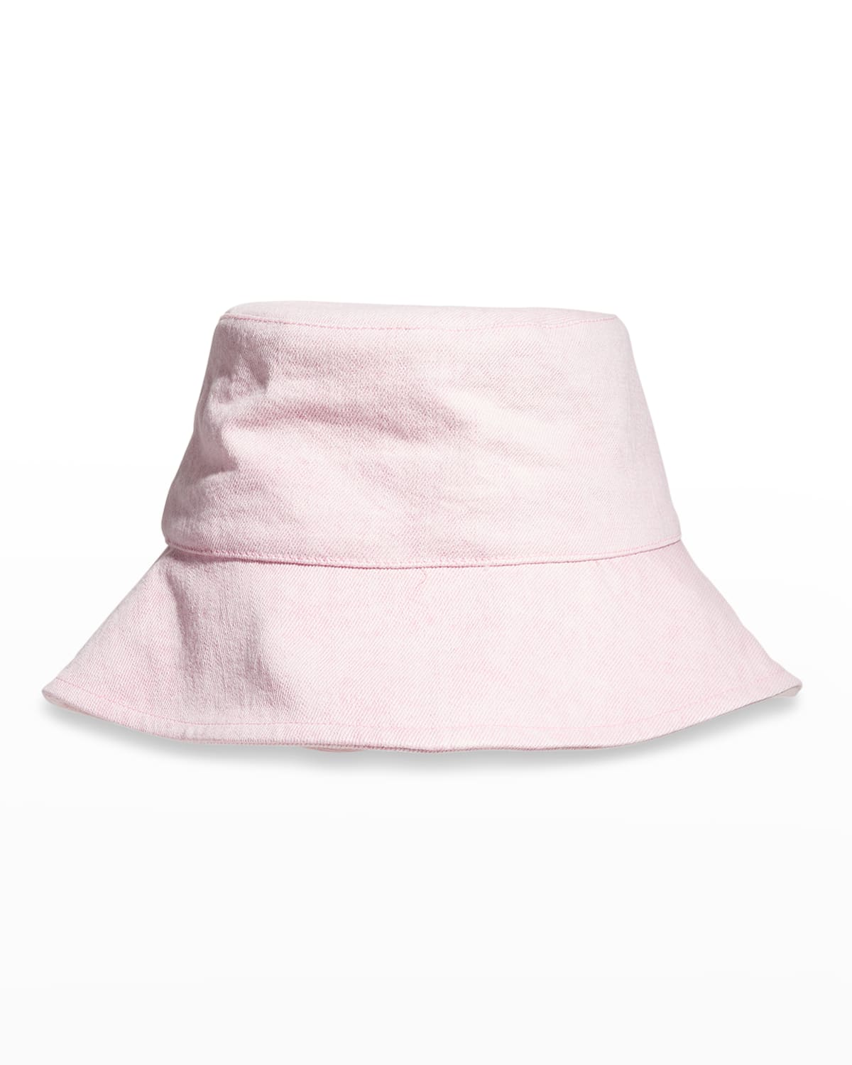 Isabel Marant Loiena Logo Denim Bucket Hat In Light Pink