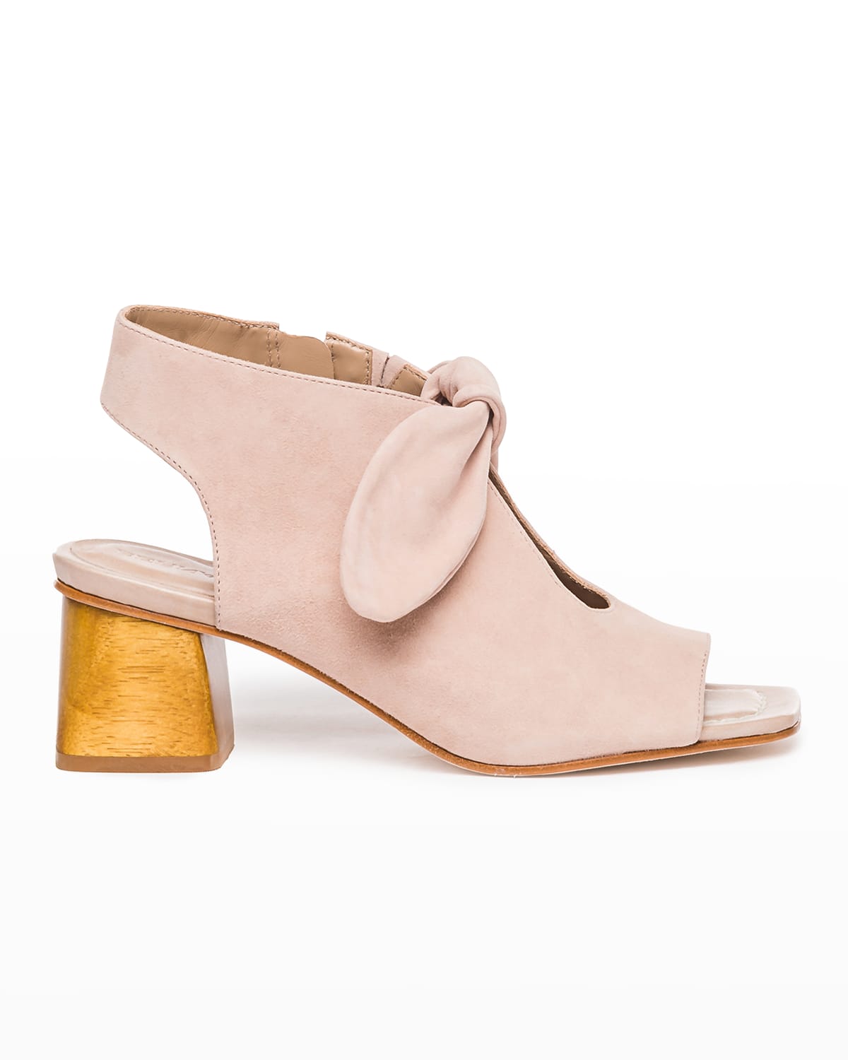 Lizzie Suede Knot Zip Sandals