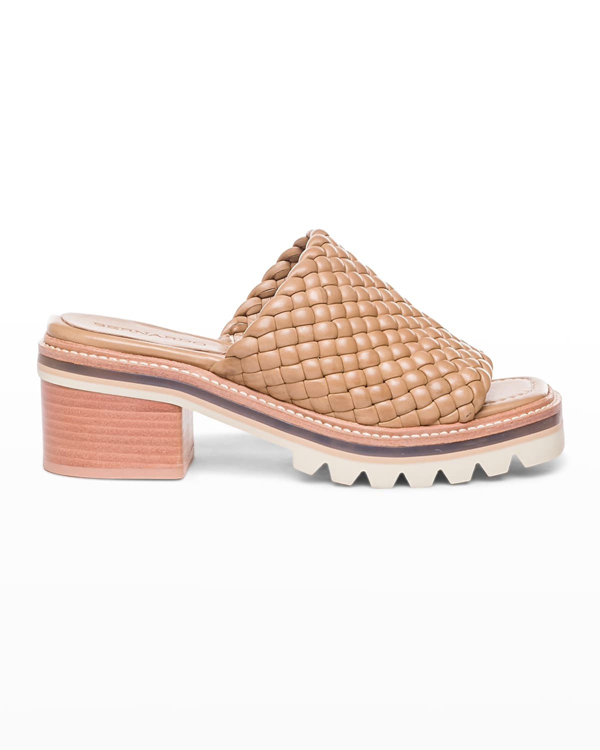 Bernardo Sylvie Woven Leather Mule Sandals
