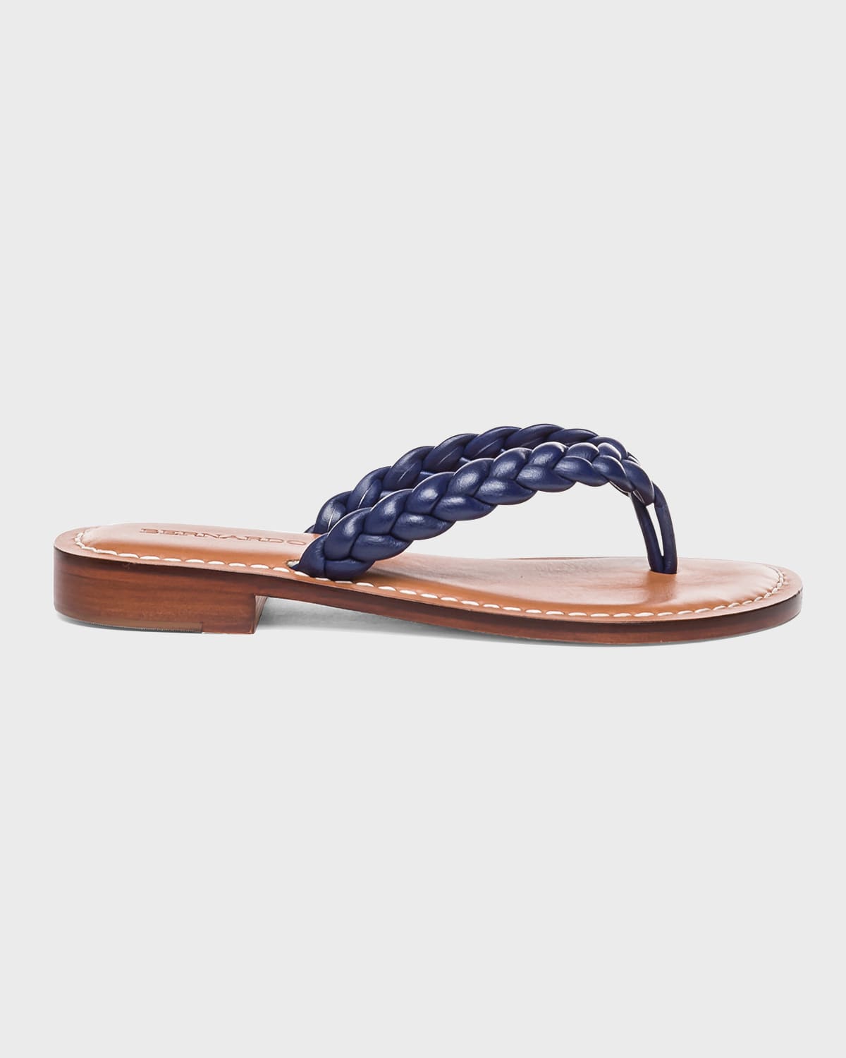Bernardo Theo Braided Leather Thong Sandals Smart Closet
