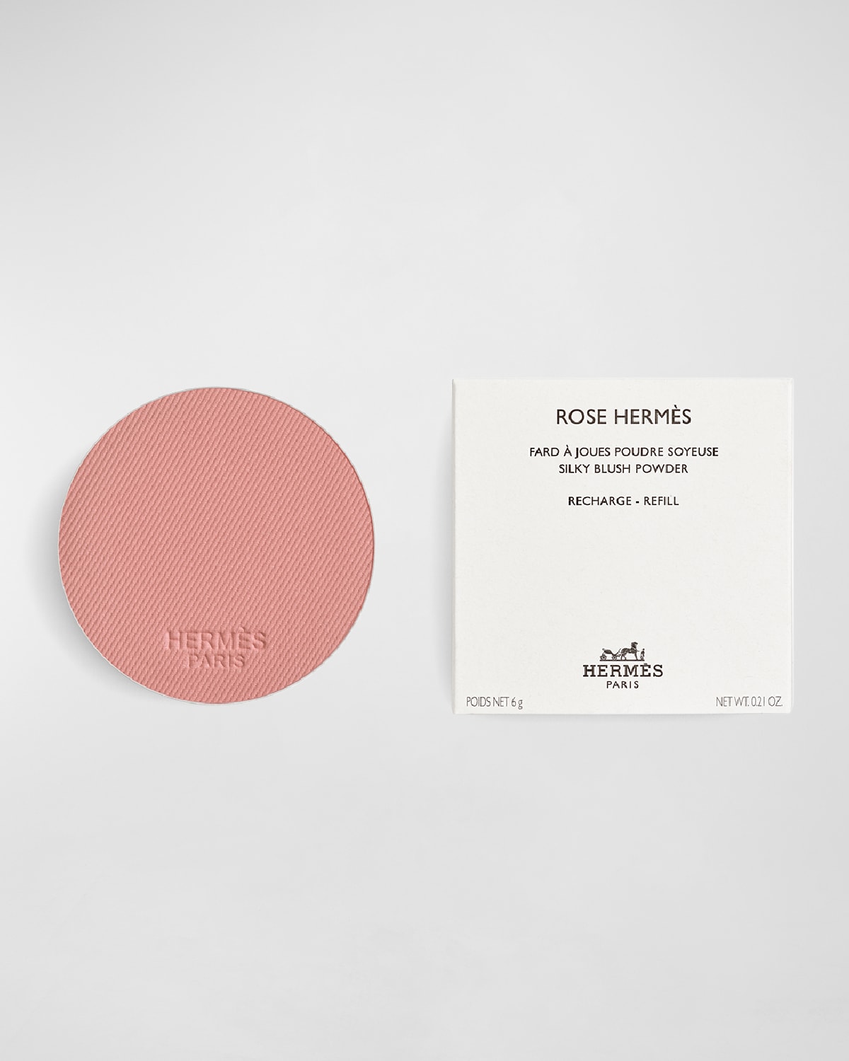 Shop Hermes Rose  Silky Blush Powder Refill In 45 Rose Ombre