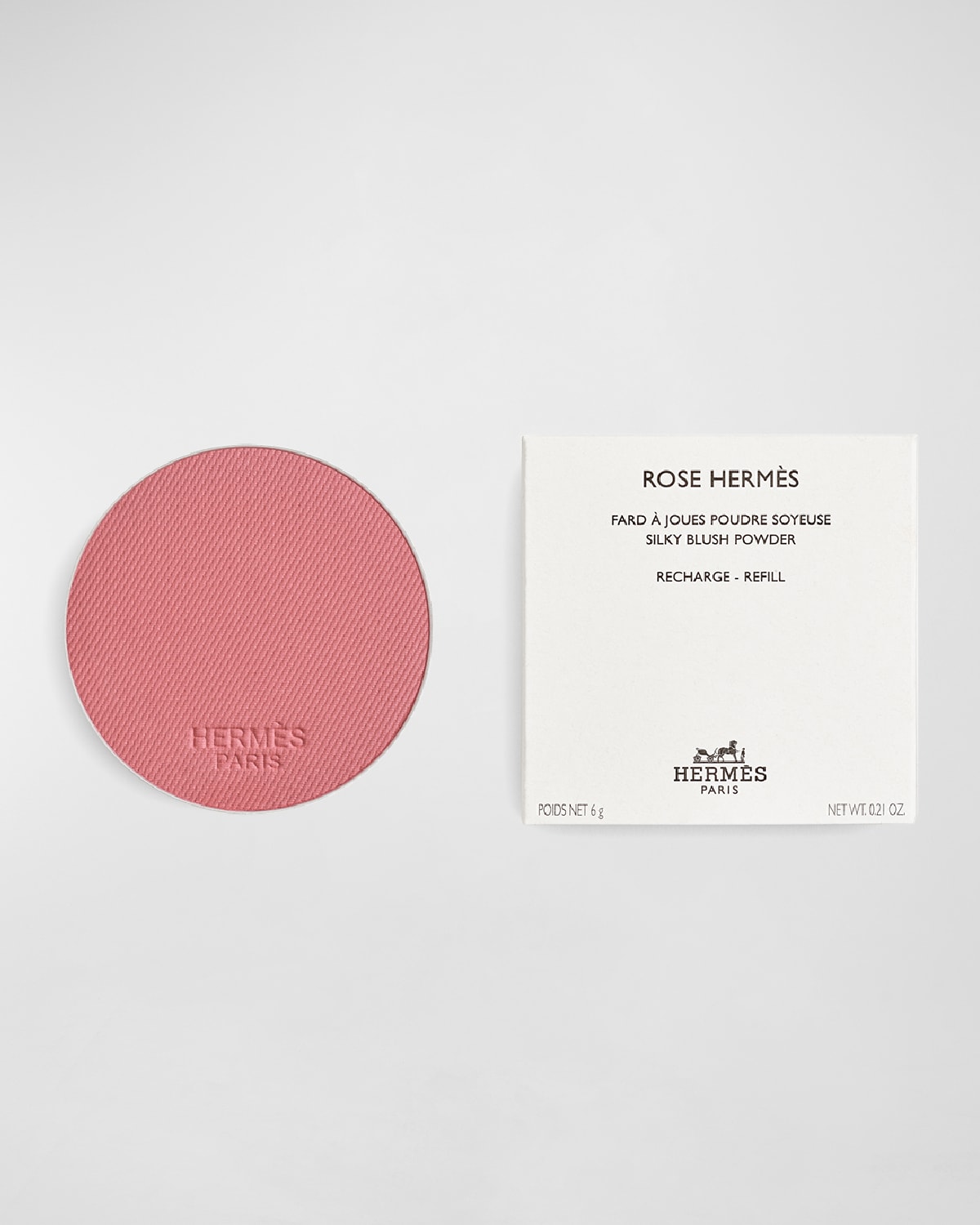 Shop Hermes Rose  Silky Blush Powder Refill In 54 Rose Nuit