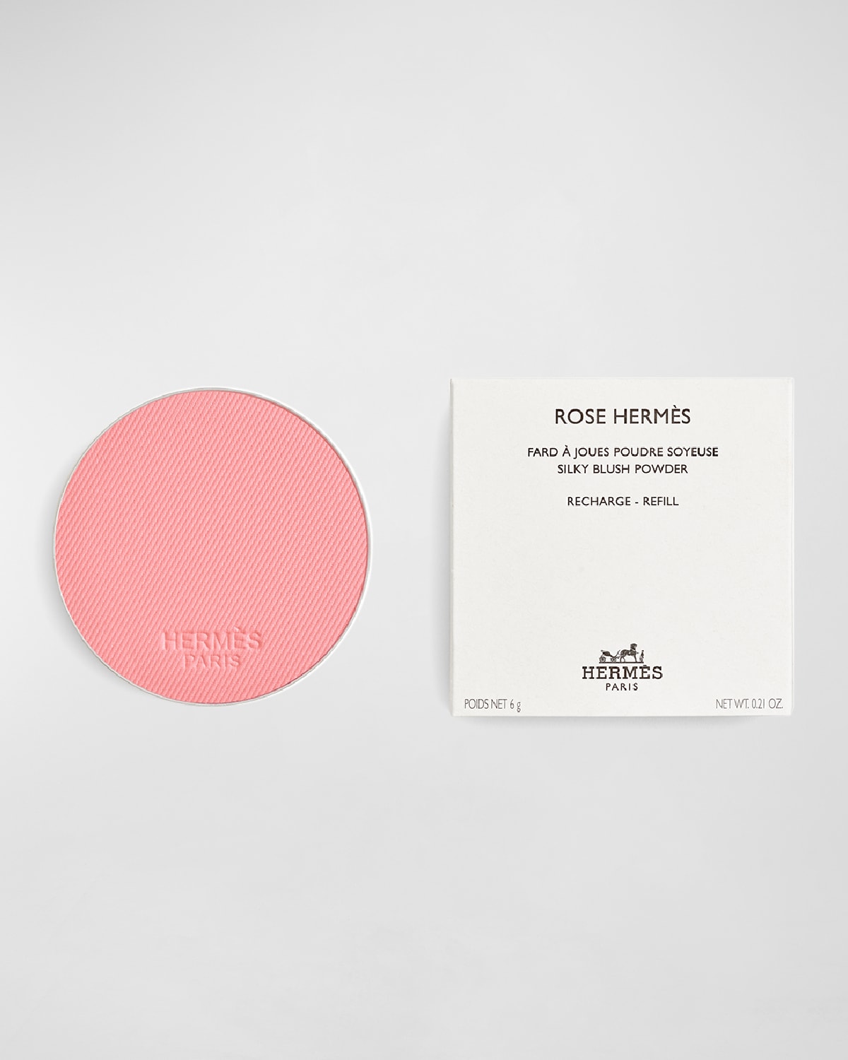 Shop Hermes Rose  Silky Blush Powder Refill In 28 Rose Plume