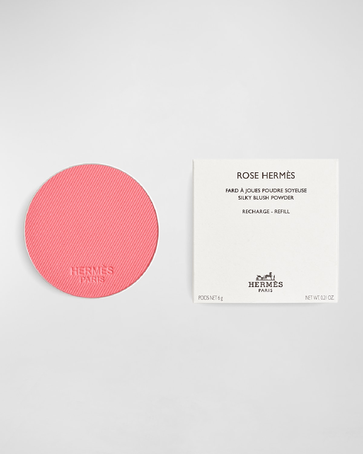 Shop Hermes Rose  Silky Blush Powder Refill In 32 Rose Pommette