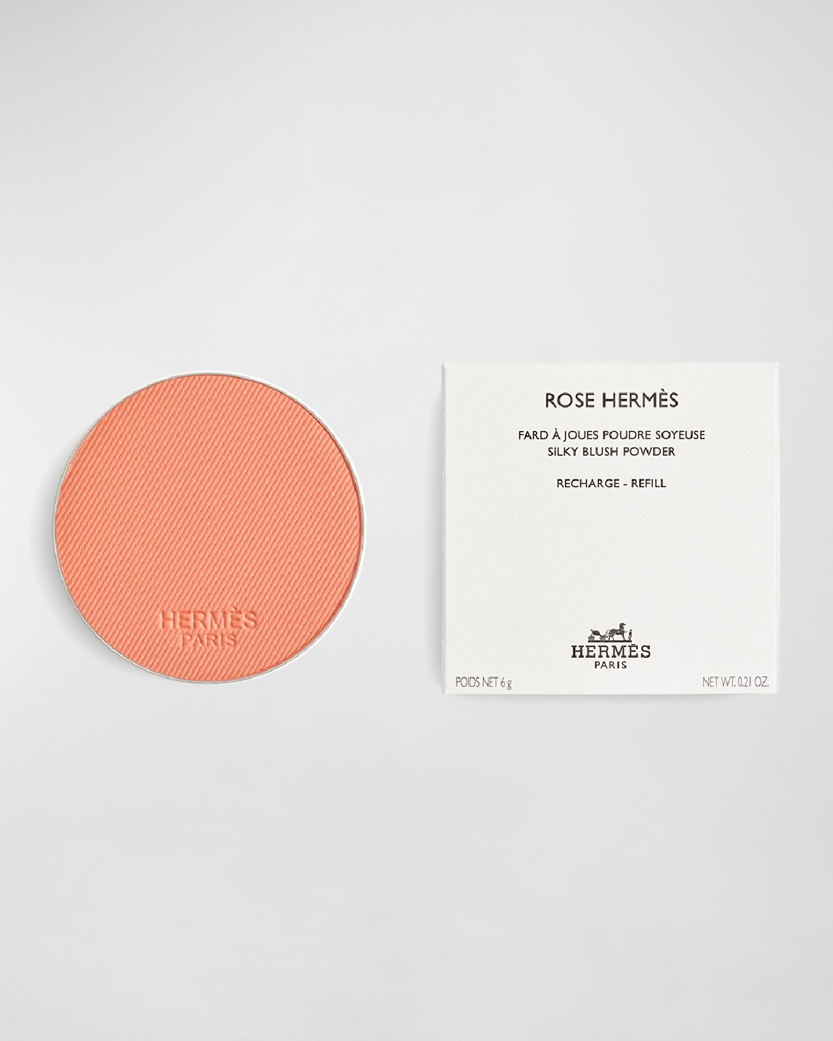 Shop Hermes Rose  Silky Blush Powder Refill In 19 Rose Abricot