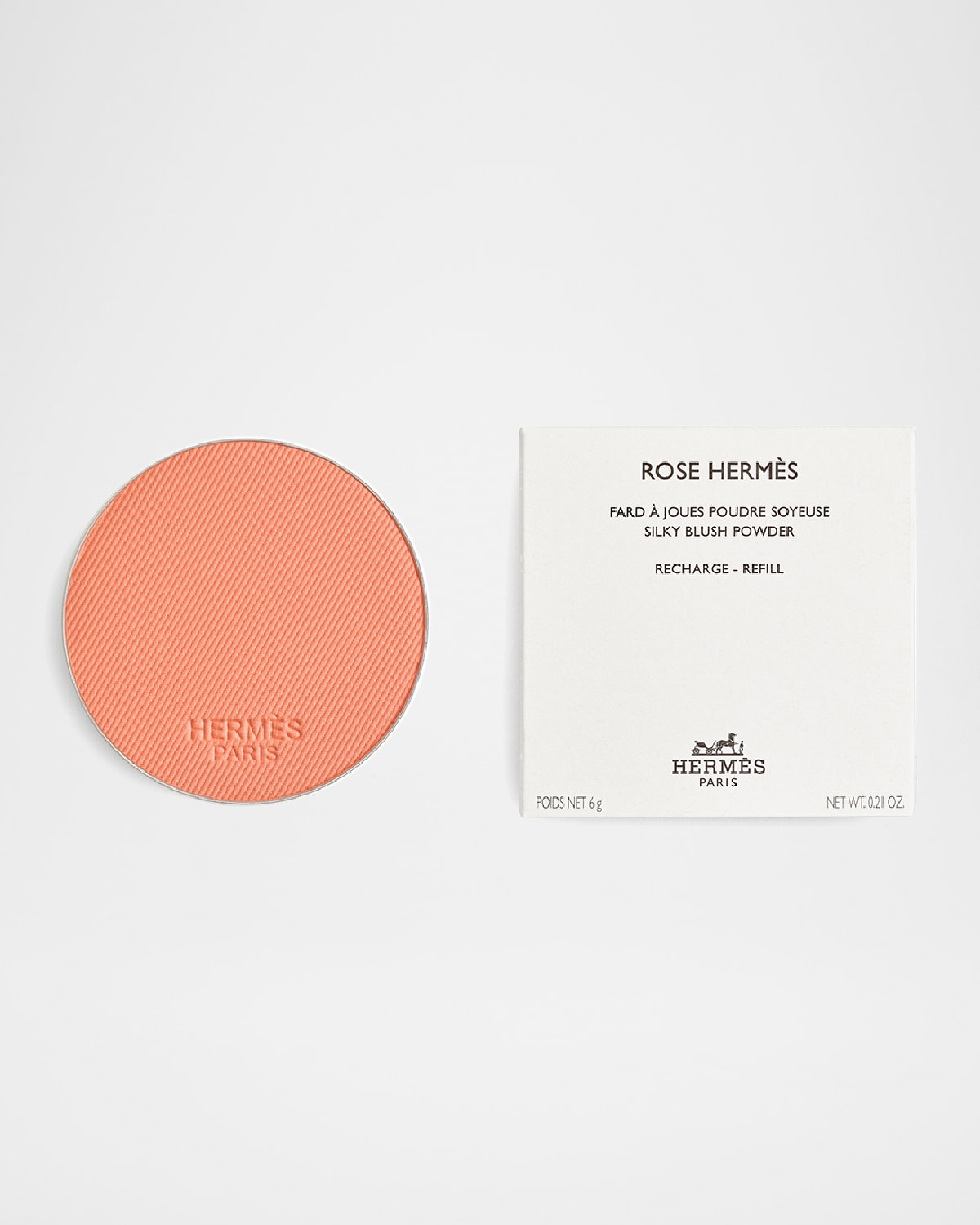 Hermes Rose  Silky Blush Powder Refill