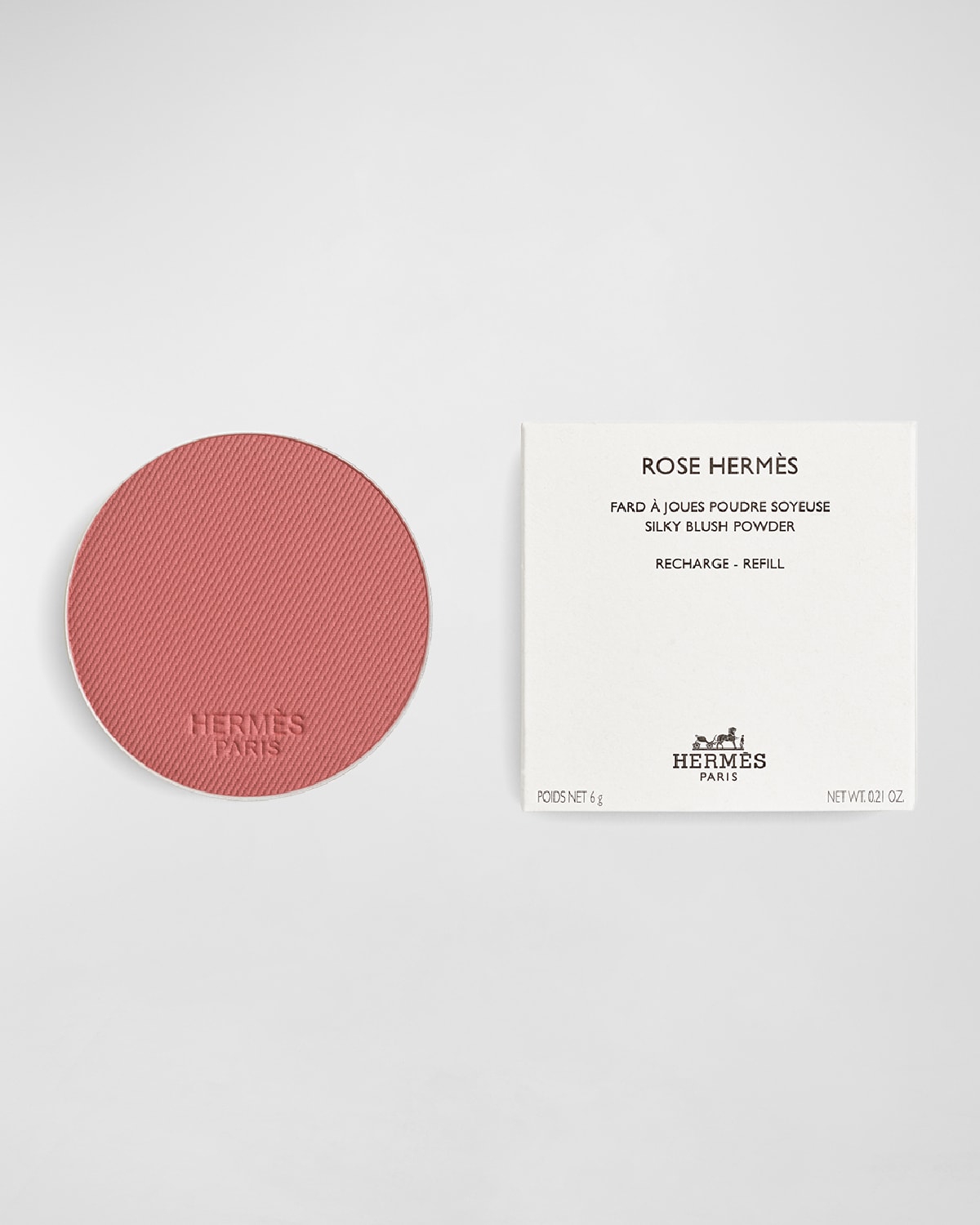 Shop Hermes Rose  Silky Blush Powder Refill In 61 Rose Feu