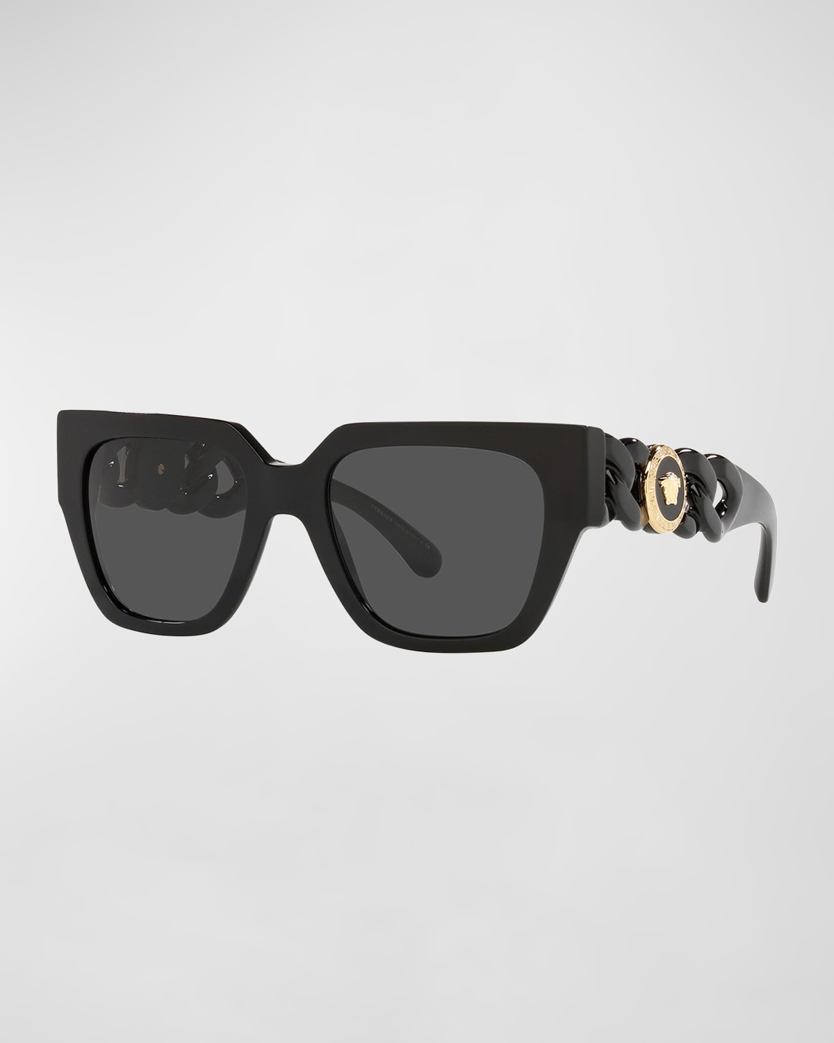 VERSACE MEDUSA COIN SQUARE ACETATE SUNGLASSES