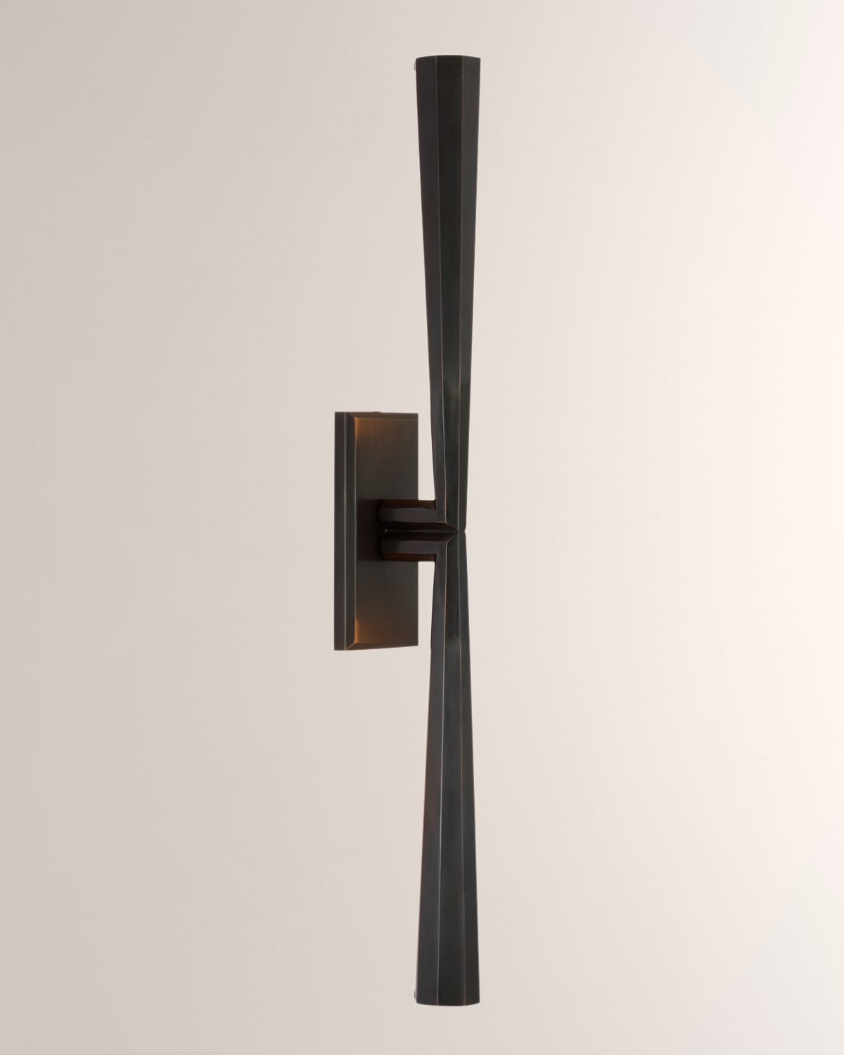 Shop Visual Comfort Signature Galahad Linear Sconce By Thomas O'brien In Bronze