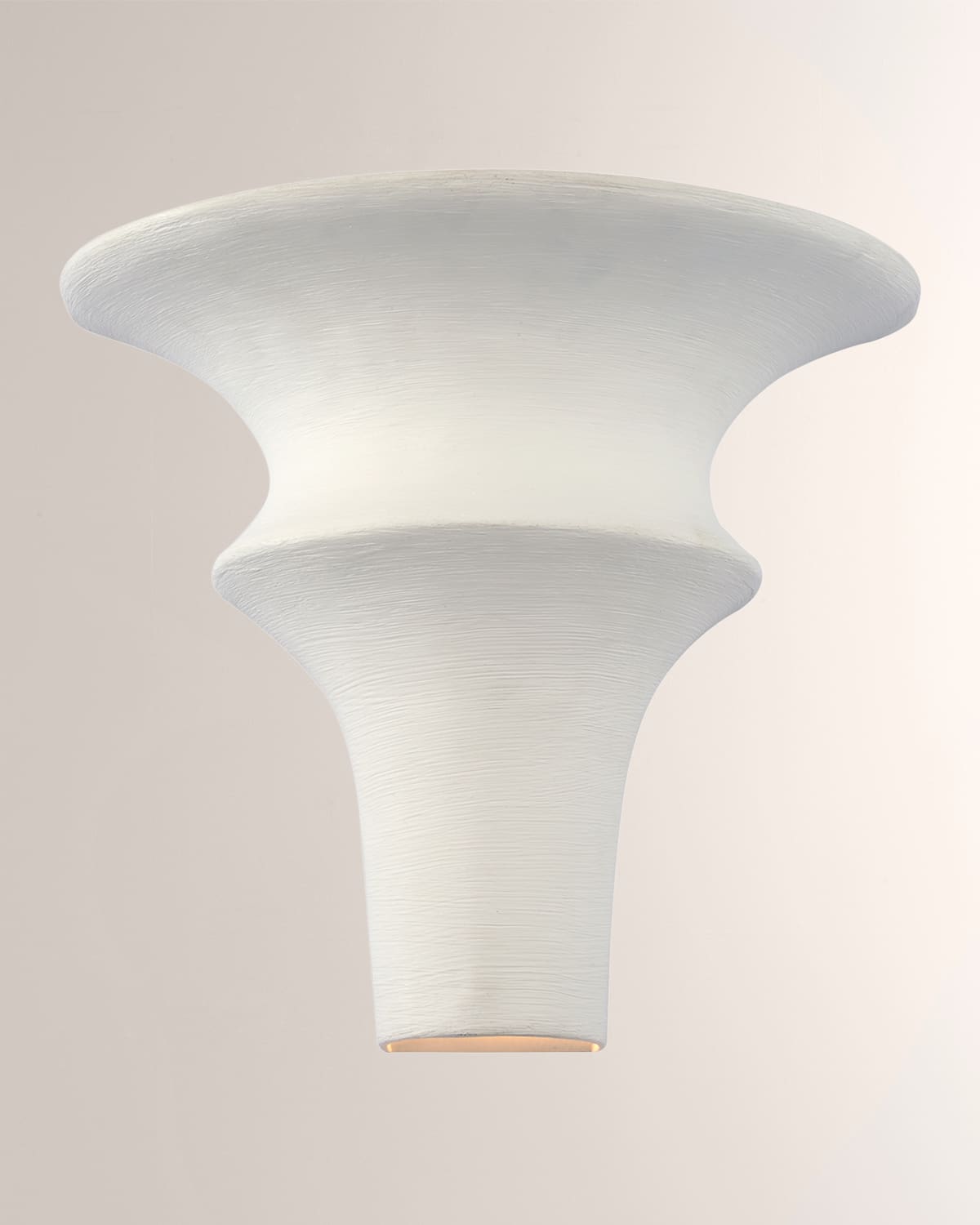 Shop Visual Comfort Signature Lakmos Small Sconce By Aerin In Plaster White