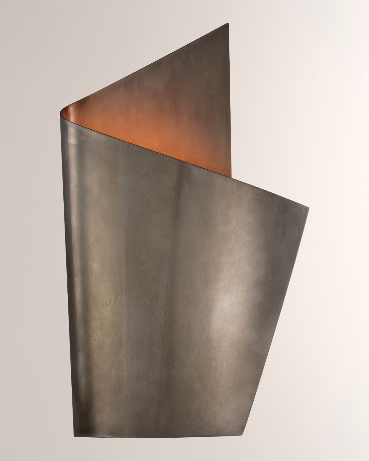 Shop Visual Comfort Signature Piel Right Wrapped Sconce By Kelly Wearstler In Silver