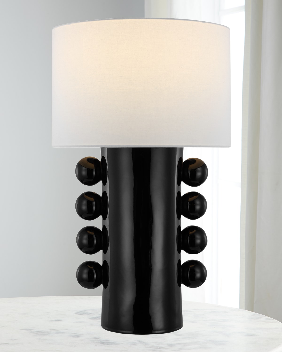 Shop Visual Comfort Signature Tiglia Tall Table Lamp By Kelly Wearstler In Black
